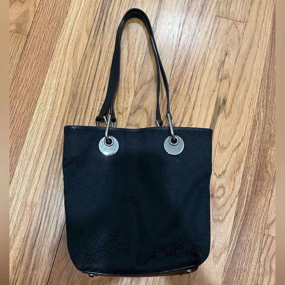 Gucci GG Monogram Canvas Bucket Bag